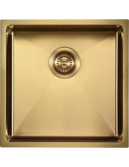 ZENUNO15 400U Gold Kitchen Sink 1.0 Bowl 1810 PVD ZU/40/U15/GB/606
