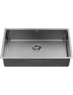 ZENUNO15 700U Gunmetal Kitchen Sink PVD The 1810 Company + Waste ZU/70/U15/GM/605