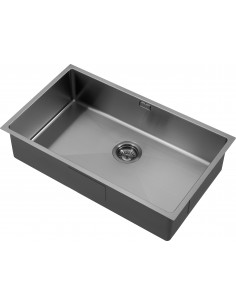 ZENUNO15 700U Gunmetal Kitchen Sink PVD The 1810 Company + Waste ZU/70/U15/GM/605 2