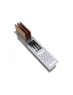 Champagne Trough Channel Accessories Only Stainless-Steel 1810 Company Showing PACK 1