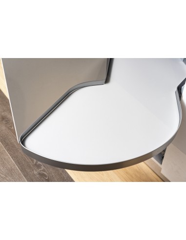 Kessebohmer 500mm Moveboard Corner Kitchen Storage Silver Swing Out KMB500SILV