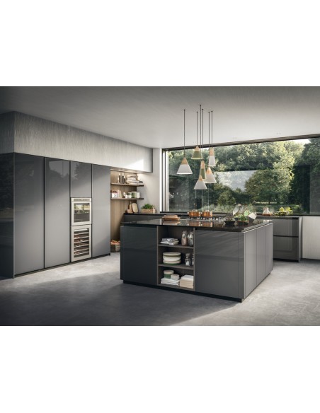 Decorative Graphite Kitchen Plinth Panel 3mx150mm Aluminium