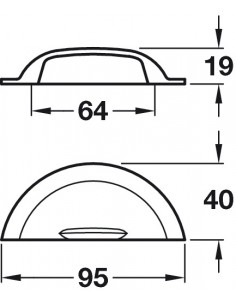 Jude polished nickel cup handle 2