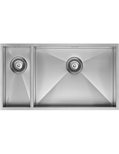ZENDUO 180/550U Kitchen Sink 1.2mm Stainless Steel 1.5 1810 Company ZD/1855/U/S/BBR/029