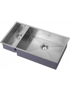 ZENDUO 180/550U Kitchen Sink 1.2mm Stainless Steel 1.5 1810 Company ZD/1855/U/S/BBR/029