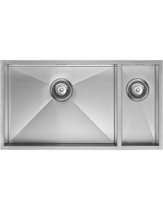 ZENDUO 550/180U Kitchen Sink 1.2mm Stainless Steel 1.5 1810 Company ZD/5518/U/S/BBL/028