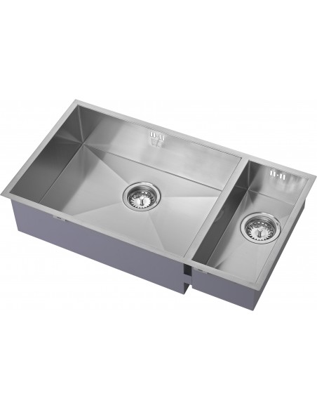 ZENDUO 550/180U Kitchen Sink 1.2mm Stainless Steel 1.5 1810 Company ZD/5518/U/S/BBL/028
