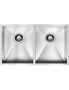 ZENDUO 340/340U Double Bowl Kitchen Sink 1.2mm Stainless Steel 1810 ZD/3434/U/S/075 2