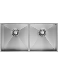ZENDUO 415/415U Double Bowl Kitchen Sink 1.2mm Stainless Steel 1810 ZD/4141/U/D/S/073 2