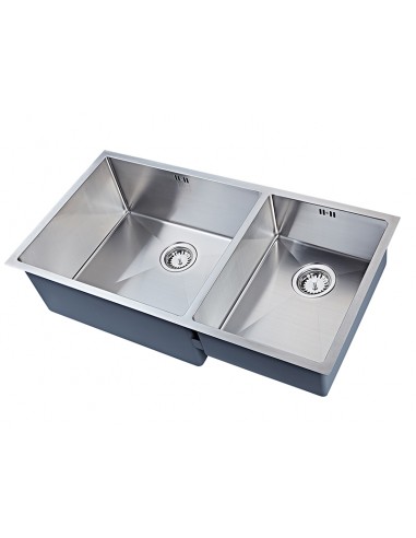 ZENDUO15 550/340U XXL DEEP 2.0 Kitchen Sink Stainless Steel Large 1810 ZD/3455/U15/D/S/XXL/504 BBL