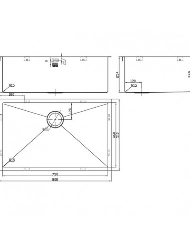 ZENUNO15 700I-F Kitchen Sink 1.2mm Stainless...
