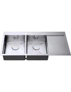 ZENDUO15 34/34 I-F Kitchen Sink 2.0 Bowl 1.5mm Stainless Waste Tidy  SALE