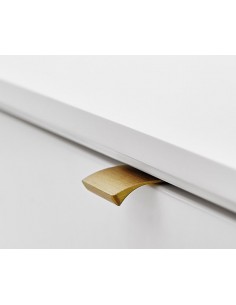 Edge straight brushed brass door handles, 419720040-31.1 Furnipart trim style 2