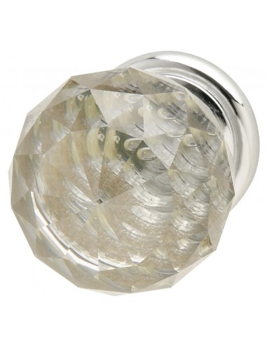 HArley Glass & Chrome handle knobs