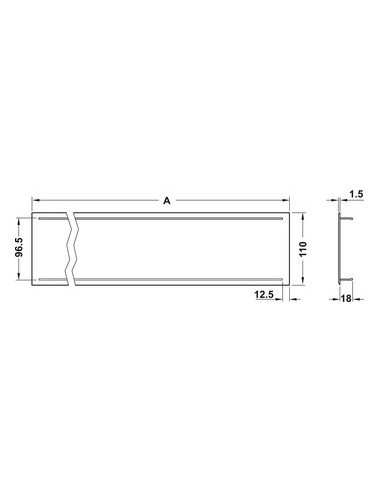 250mmx110mm Ventilation Grill Aluminium Silver Matt 126Cm2 Airflow 57501916