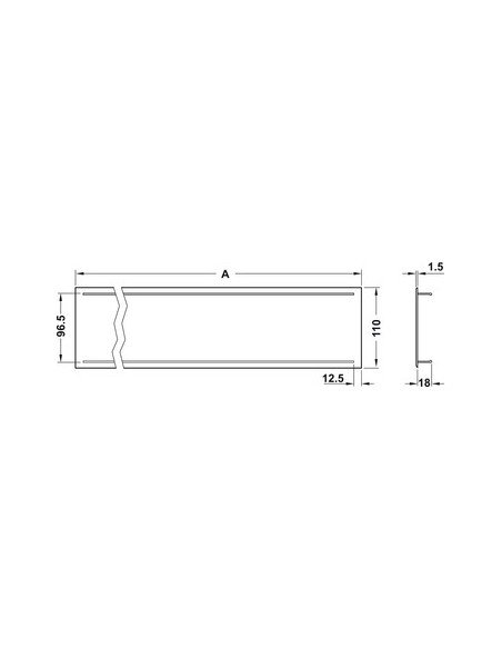 250mmx110mm Ventilation Grill Aluminium Silver Matt 126Cm2 Airflow 57501916