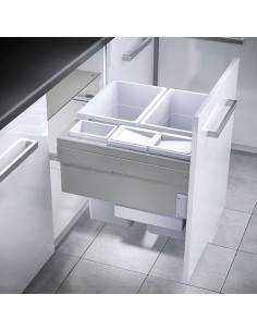 Euro Cargo 600mm Waste Bin 90.5L Hailo Large Family Quad 50370555 2