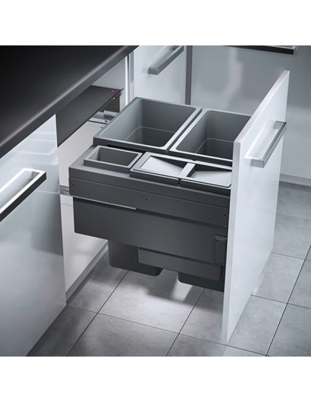 600mm Euro-Cargo Family Bin Large Kitchen Waste Quad Containers 90.5L  50370455