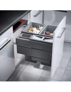 600mm Euro-Cargo Family Bin Large Kitchen Waste Quad Containers 90.5L  50370455
