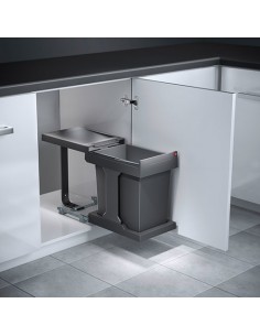 Hailo Solo Waste Bin 300mm Built-In Kitchen Under Sink Rubbish 20L  50243300