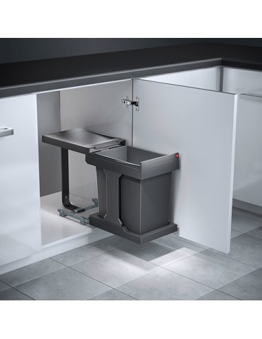 Hailo Solo Waste Bin 300mm Built-In Kitchen Under Sink Rubbish 20L  50243300
