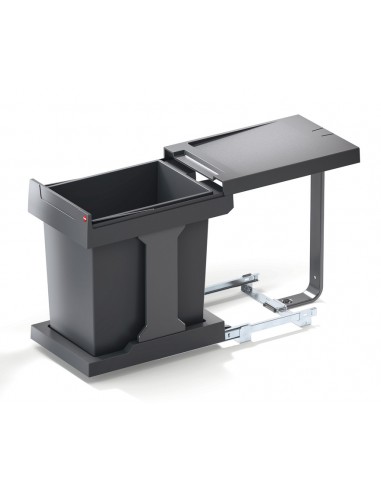 Hailo Solo Waste Bin  Kitchen Under Sink 300mm 20L Slate Grey 50243300