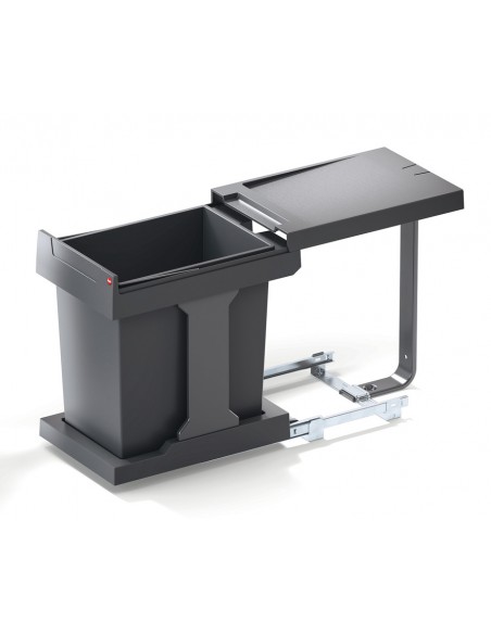 Hailo Solo Waste Bin  Kitchen Under Sink 300mm 20L Slate Grey 50243300