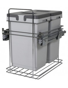 Kombi Kitchen Waste Bin 400mm 40L Vibo Soft closing Fix/Hinge 50231232