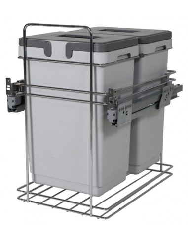 Kombi Kitchen Waste Bin 400mm 40L Vibo Soft closing Fix/Hinge 50231232