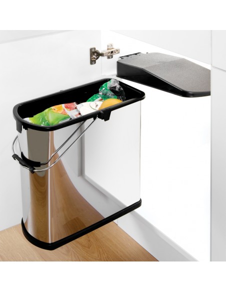 Wesco Klassikline SLIM Bin Auto Lid Kitchen Waste Stainless Steel 19L 790414-42