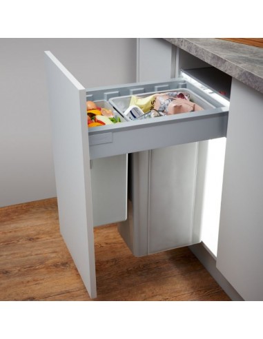 400mm Wesco Pullboy Waste Bin Kitchen Pull-Out 37L Blumotion Runners  827416-85