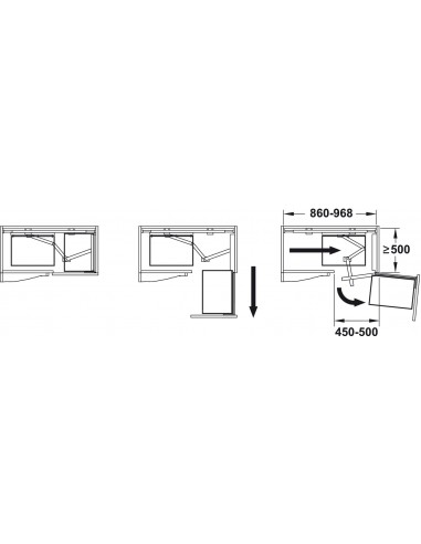 1000mm Cornerstone Swing White Corner Kitchen...