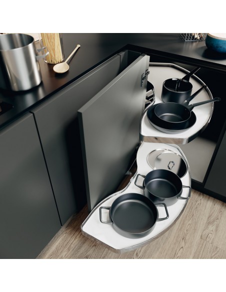 1000mm Cornerstone Swing White Corner Kitchen Storage Vauth Sagel 54205292