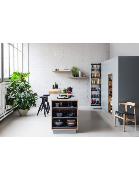 150mm Peka Libell Larder Tall Kitchen Storage Pull Out 1805-2260mm KSPEL.150.2000L.AN