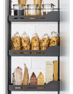 150mm Peka Libell Larder Tall Kitchen Storage Pull Out 1805-2260mm KSPEL.150.2000L.AN 2