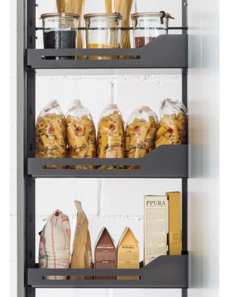 150mm Peka Libell Larder Tall Kitchen Storage Pull Out 1805-2260mm KSPEL.150.2000L.AN