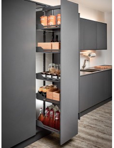300mm Peka Libell Larder Solid Tall Kitchen Pull Out 1805-2260 KSPEL.300.2000L.AN