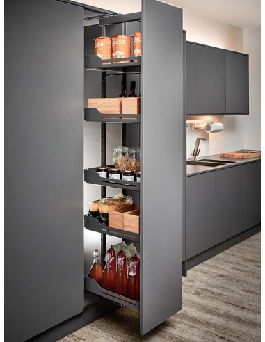 300mm Peka Libell Larder Solid Tall Kitchen Pull Out 1805-2260 KSPEL.300.2000L.AN
