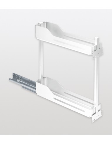 150mm Peka Libell Pull-Out Base Bottle Rack White Kitchen Double Tier 200.2440.01