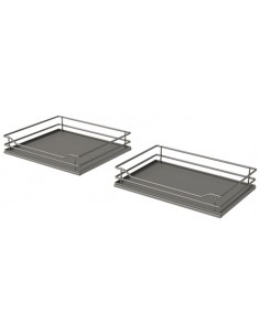 800mm VS Cor Fold Premea Lava Grey Swing Out Kitchen Corner Storage 54813624/5 2