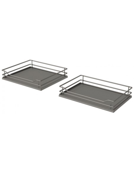 800mm VS Cor Fold Premea Lava Grey Swing Out Kitchen Corner Storage 54813624/5