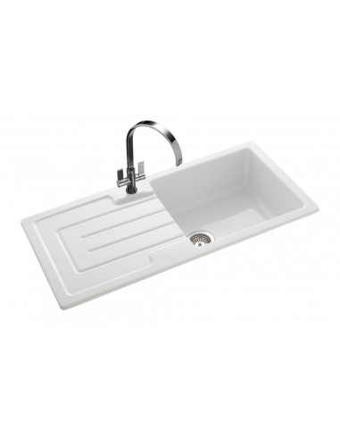 Rangemaster Austell Kitchen Sink Ceramic White 1.0 Bowl 56557740