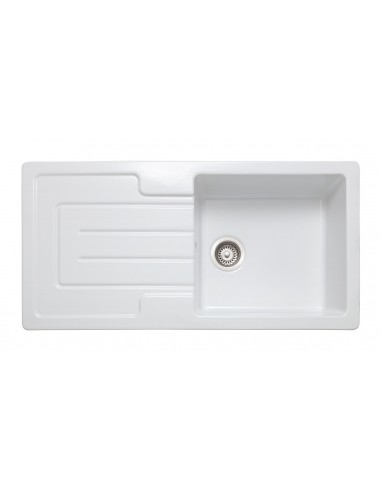 Rangemaster Austell Kitchen Sink Ceramic White 1.0 Bowl 56557740