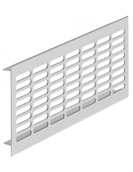 250x102mm Ventilation Grill Silver Matt 90Cm2 Airflow Recess Mount 57513916