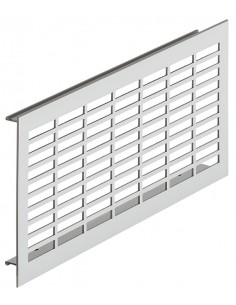250mmx110mm Ventilation Grill Aluminium Silver Matt 126Cm2 Airflow 57501916