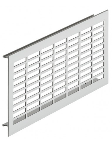 250mmx110mm Ventilation Grill Aluminium Silver Matt 126Cm2 Airflow 57501916