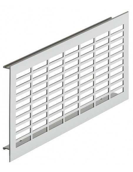 250mmx110mm Ventilation Grill Aluminium Silver Matt 126Cm2 Airflow 57501916