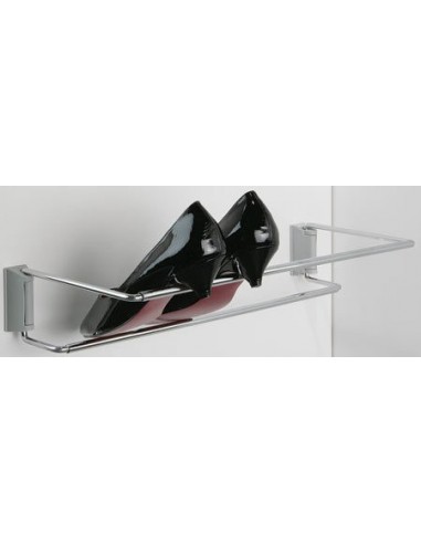 Adjustable Shoe Rack 480-750mm Set Chrome Racks & Wall Rail  89212906SET