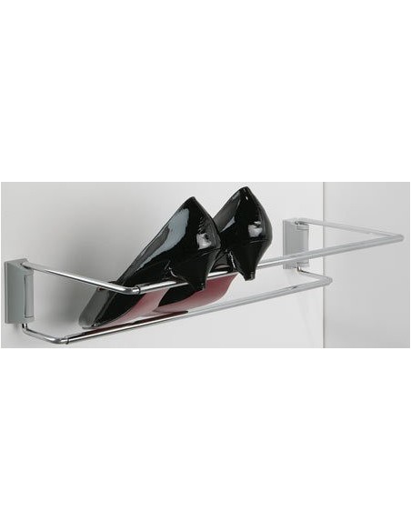 Adjustable Shoe Rack 480-750mm Set Chrome Racks & Wall Rail  89212906SET