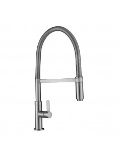 Spirale Brushed Steel Coil Spring Kitchen Tap